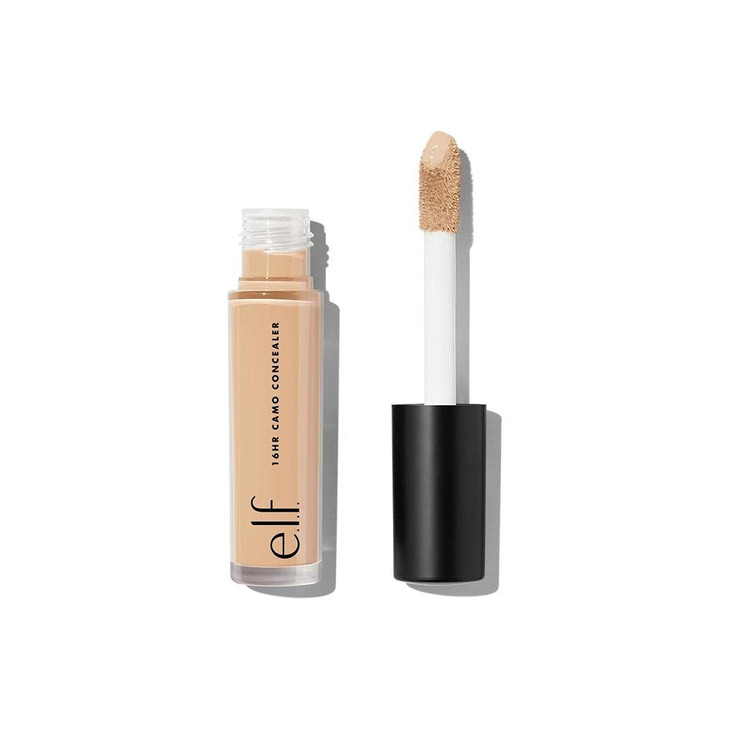 E.L.F. 16Hr Camo Concealer Full Coverage Matte Finish Under Eye And Blemish Corrector Hydrating Formula 16 Hour Crease Resistant Wear Tan