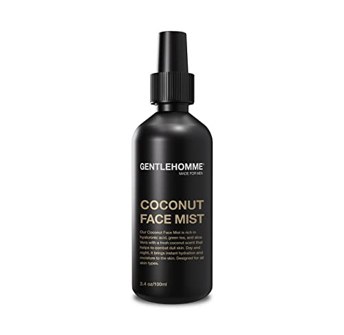 Gentlehomme Coconut Face Mist Men S Facial Spray With Hyaluronic Acid Aloe Vera And Green Tea Refresh Moisturize And Hydrate Use Day And
