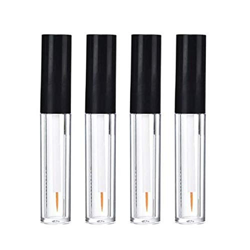 Aeyistry 4 Pcs 5Ml Transparent Plastic Empty Eyeliner Tube Eyelash Extension Liquid Storage Holder Container Diy Makeup Tool