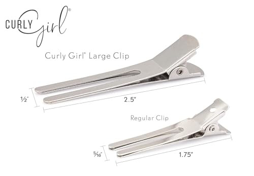 Curly Girl Hair Clips 2Pcs Volume And Root Lifting Curl Clips For Women Curly Hair Care Size Claw Style Alligator Bow Embellishment 50 Count