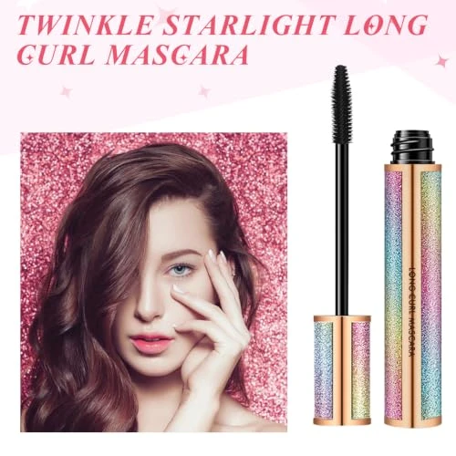 4D Silk Fiber Lash Mascara Natural Smudge Proof And Waterproof Black Thickening Lengthening No Clumping Fuller Lashes Lasting All Day 1 Tube