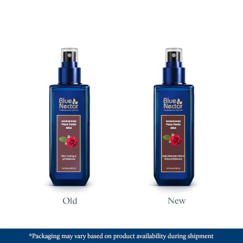 Blue Nectar 100 Percent Pure Distilled Rose Water Face Toner Spray Face Mist