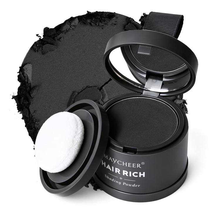 Freeorr Root Touch Up Powder For Thinning Hair Hairline Shadow And Gray Coverage 01 Dark Brown