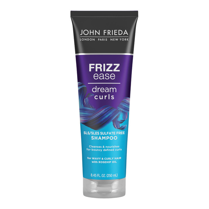 John Frieda Anti Frizz Frizz Ease Dream Curls Shampoo Sls Sles Sulfate Free Shampoo For Curly Hair Helps Control Frizz With Curl Enhancing