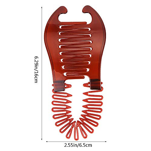 Nifocc Interlocking Banana Combs Stretch Flexible Hair Combs Clips Flexible Ponytail Hair Clincher Hair Accessories For Women And Girls 2