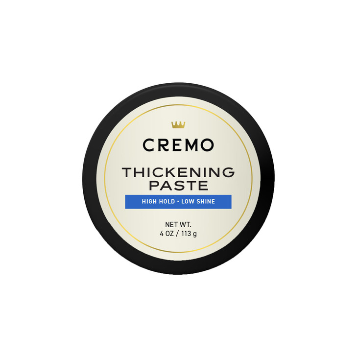 Cremo Hair Thickening Paste for Men - Premium Barber Grade Thickening Paste, High Hold and Low Shine, Hair Styling 4 Oz