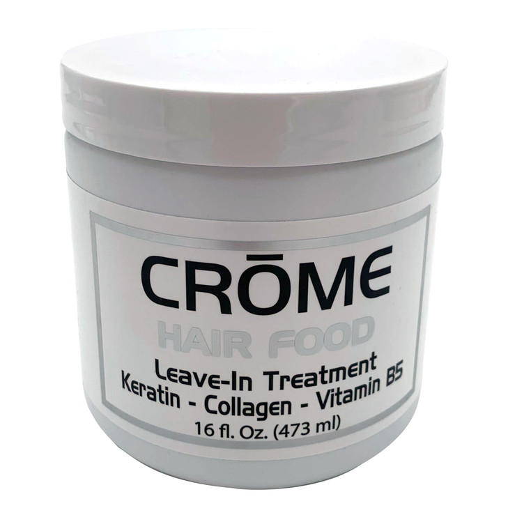 Crome Hair Food Keratin Leave In Conditioner 16 Oz Hair Treatment