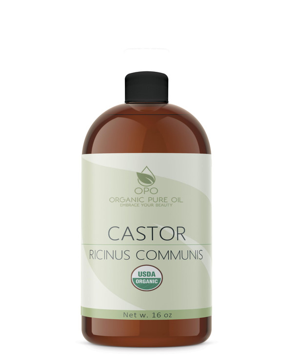 Organic Castor Oil Usda Certified Organic Pure And Cold Pressed Refined Non Gmo Hexane Free 16 Oz For Skin Hair Nails Body Eyelashes Growth