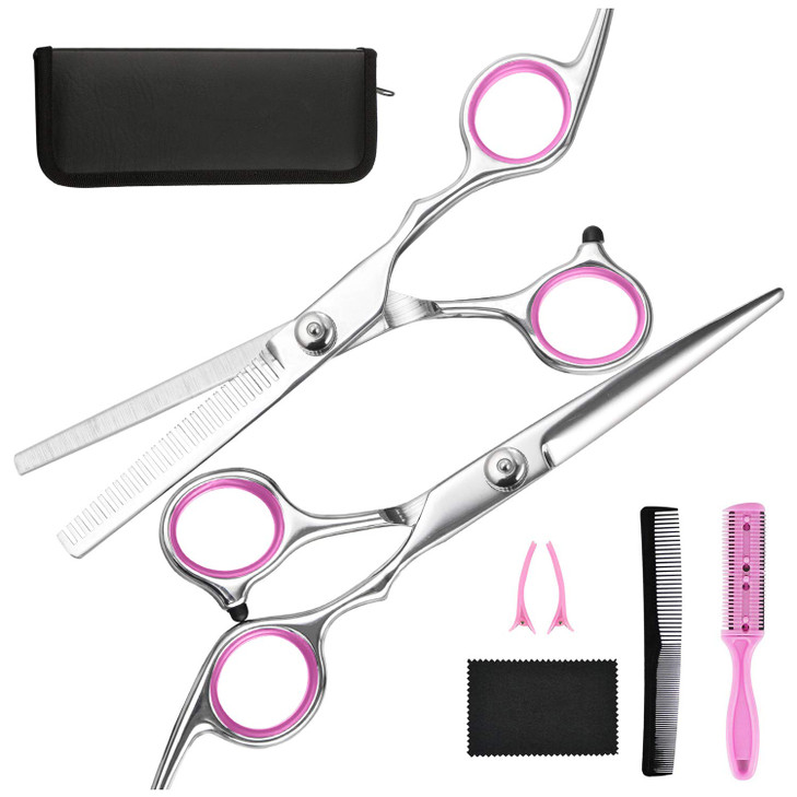 Hair Cutting Scissors Thinning Shears Fcysy Professional Barber Sharp Hair Scissors Hairdressing Shears Kit With Haircut Accessories In