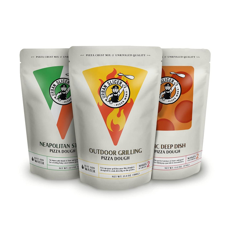 Urban Slicer Pizza Worx Variety Pizza Dough Mix 3 Pack