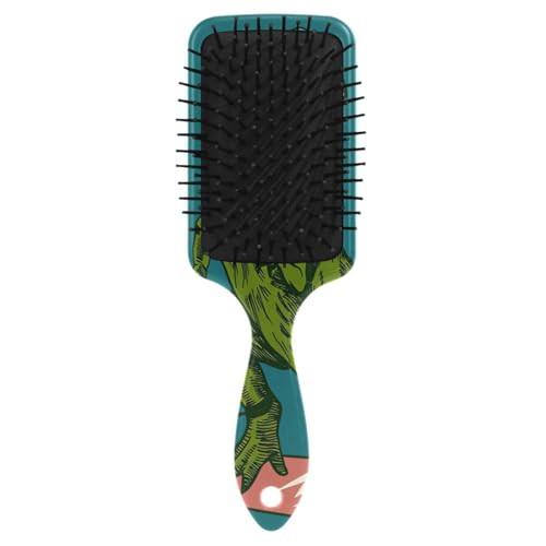 Dinosaur Hair Brush Plastic Detangler Hairbrush Wet Dry Hair Comb For Women Men Kids
