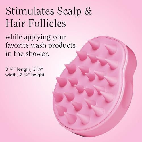 Rizos Curls Scalp Massage Brush Remove Buildup Stimulate Scalp Supporting Hair Health And Growth Remove Dandruff Soothing Scalp Comfortable