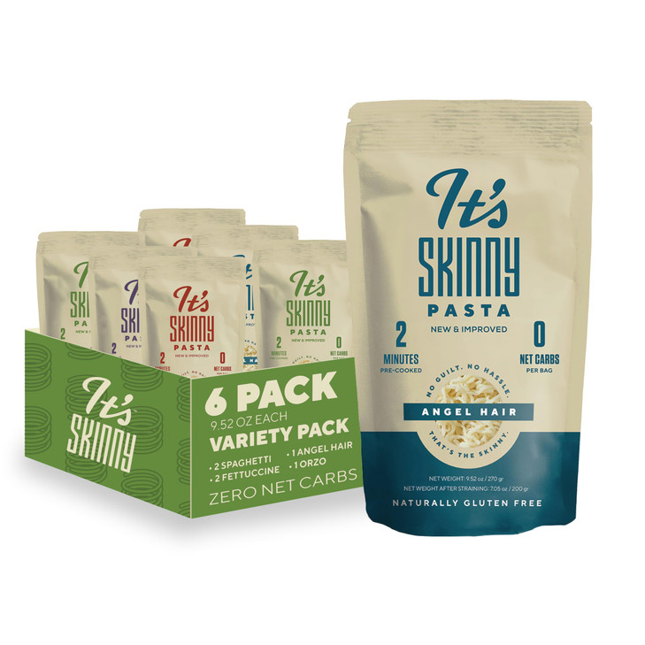 It S Skinny Shirataki Konjac Low Carb Keto Pasta Variety Pack 6 Pack