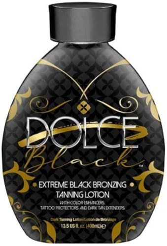 Black Bronzer Tanning Bed Lotion With Dha Dolce Black Dark Indoor Tanning Lotion With Instant Bronzer For Sunbeds And Outdoor Sun No Orange