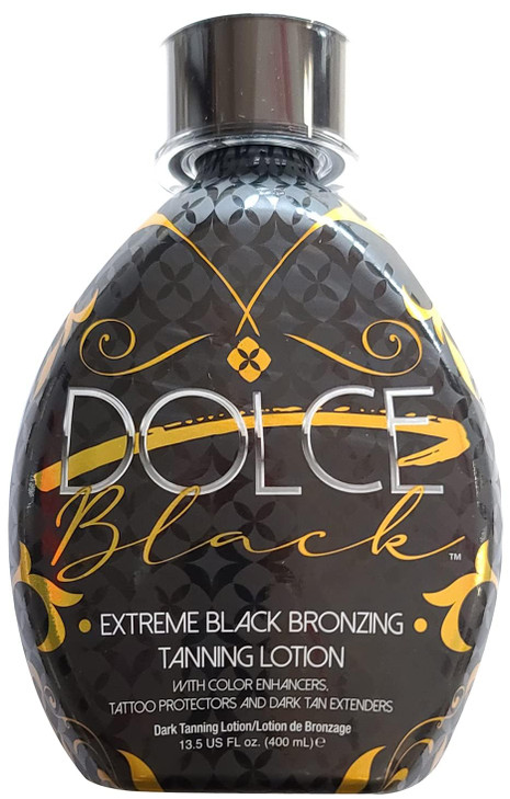 Black Bronzer Tanning Bed Lotion With Dha Dolce Black Dark Indoor Tanning Lotion With Instant Bronzer For Sunbeds And Outdoor Sun No Orange