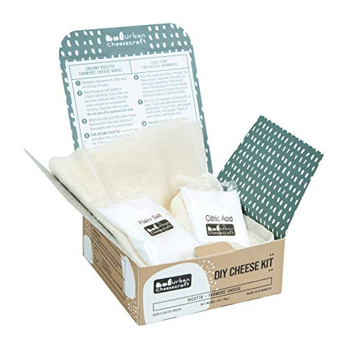 Mini Diy Cheese Kit For Beginners Ricotta And Farmers Style 4 Batches Done 30 Minutes Vegetarian Gluten Free And Non Gmo