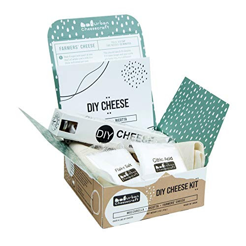 Cheese Making Kit Mozzarella Ricotta And Farmers 4 Batches Make Cheese In 1 Hour Vegetarian Rennet Great Gift For Cooks Keto Diet