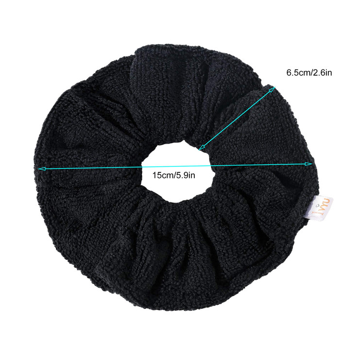 Ivyu Microfiber Hair Drying Scrunchies Towel Fiber Large Big Scrunchie For Curl Hair For Shower Wet Anti Frizz Hair Products Absorbent Fast