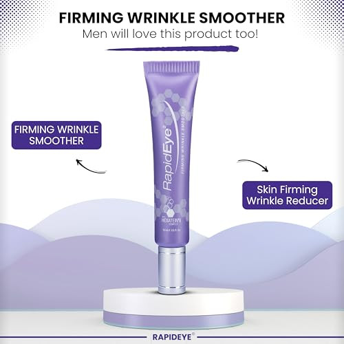 Rapideye Firming Wrinkle Smoother Anti Aging Eye Cream With Retinol Caffeine Hyaluronic Acid Peptides And Vitamin E Under Eye Cream To