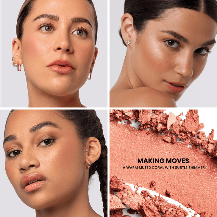 Phase Zero Makeup Powder Blusher Making Moves 6.8G 0.24 Oz. Pigmented Lightweight Powder Blushes For A Radiant Natural Glow