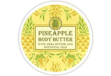 Greenwich Bay Trading Company Botanic Body Butter with Shea Butter and Cocoa Butter 8oz Tub (Pineapple)
