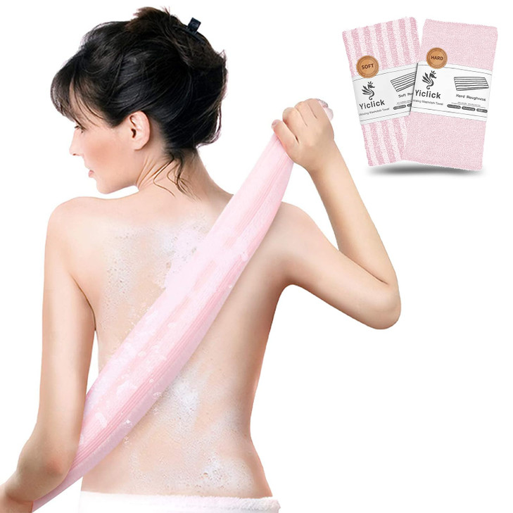 Yiclick Exfoliating Body Scrubber Back Scrubber For Shower Bath Japanese Scrub Wash Cloth Exfoliating Washcloth Towel For Men Women Body