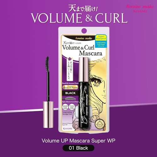 Kissme Heroine Make Super Waterproof Mascara Volume And Curl Black