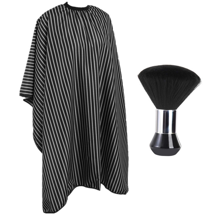 Yelegai Salon Hair Cutting Cape With Neck Duster Brush Large Barber Apron