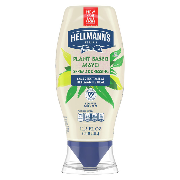 Hellmann S Vegan Dressing And Spread Vegan 1 Ct For A Rich Creamy Plant Based Alternative To Mayo Same Great Taste Plant Based Free From