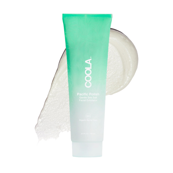 Coola Organic Pacific Polish Face Exfoliator Dermatologist Tested Skin Barrier Protection With Coconut Oil Vegan And Gluten Free 3.4 Fl Oz