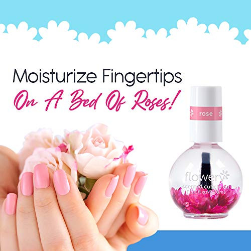 Flowery Rose Scented Cuticle Oil 0.5 Oz 1 Pack