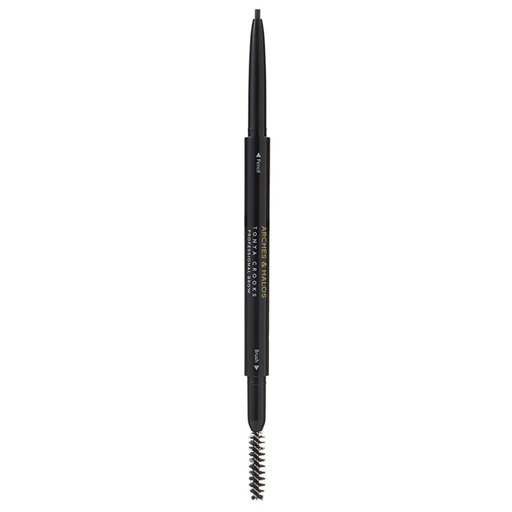 Arches & Halos Micro Defining Brow Pencil - For a Fuller and More Defined Brow- Dual Ended Pencil with Brush - Vegan and Cruelty Free Makeup - Charco