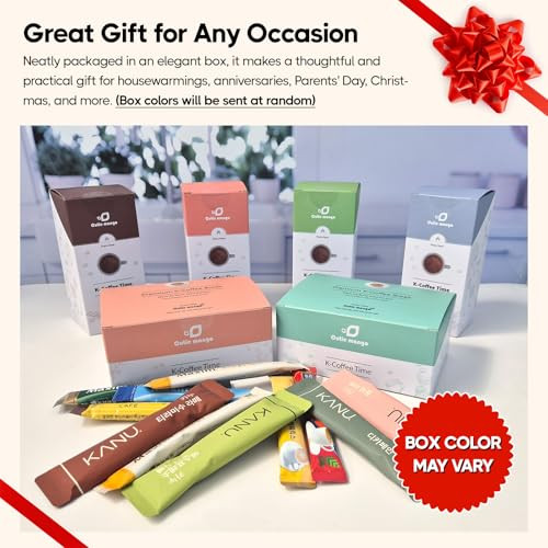 Korean Instant Coffee Mix Variety 20 Sticks 4 Types Maxim Instant Single Serve Mocha White Arabica Original Flavors 5 Sticks Each