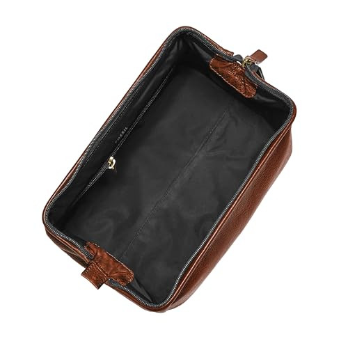 Fossil Mens Travel Framed Shave Kit Cognac