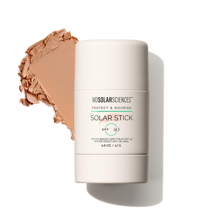 Mdsolarsciences Tinted Solar Stick Mineral Sunscreen Stick Spf 40 Water Resistant Broad Spectrum Uv Protection Hydrating Zinc Formula Reef