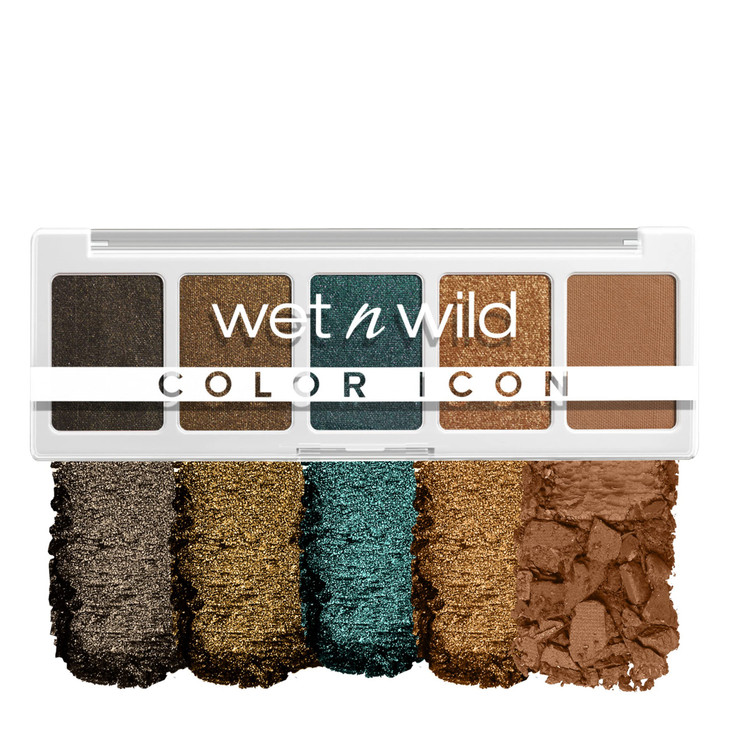 Wet N Wild Color Icon Eyeshadow Makeup 5 Pan Palette Matte Shimmer Metallic Long Wearing Rich Buttery Pigment Cruelty Free My Lucky Charm