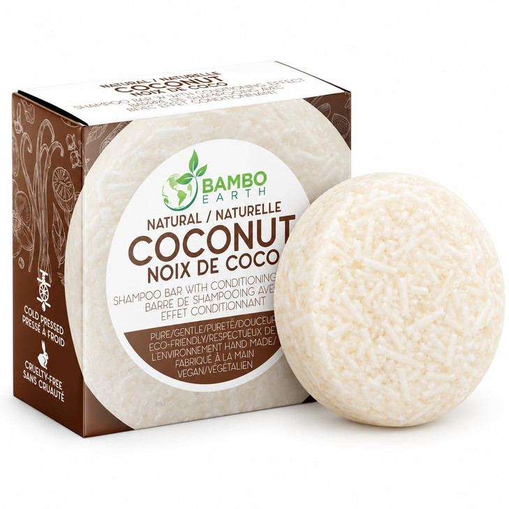 Bamboearth 2 In 1 Solid Shampoo And Conditioner Bar Coconut