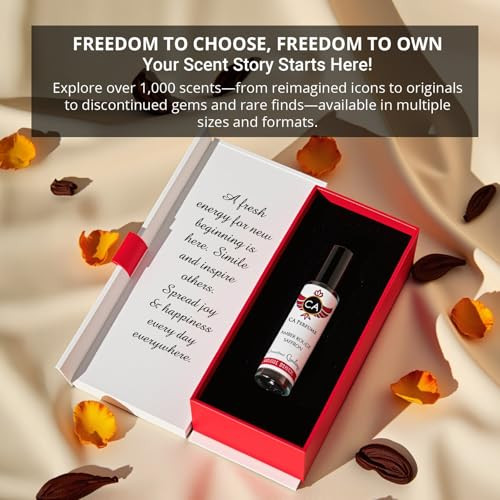 Ca Perfume Amber Rouge Saffron Fragrance Body Oil For Women And Men Roll On 0.33Fl Oz 10Ml
