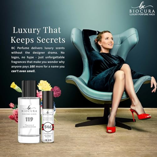 Biocura Bc Perfume 546 Inspired By Belcarat Roj 546 For Women And Men Replica Fragrance Body Oil Dupes Alcohol Free Travel Size Long Lasting