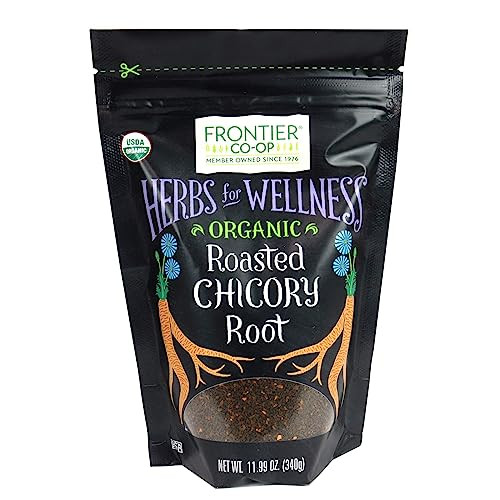 Frontier Co Op Organic Roasted Chicory Root Granules 11.99Oz Chicory Root Coffee Substitute Alternative Stand Up Resealable Bag