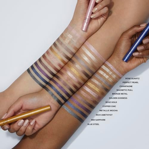 E.L.F. No Budge Shadow Stick Long Lasting Cream Eyeshadow Stick For High Pigment Metallic Color Vegan And Cruelty Free Champagne Crystal