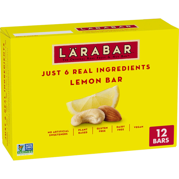 Larabar Lemon Bar Fruit And Nut Bars 12 Ct 19.2 Oz