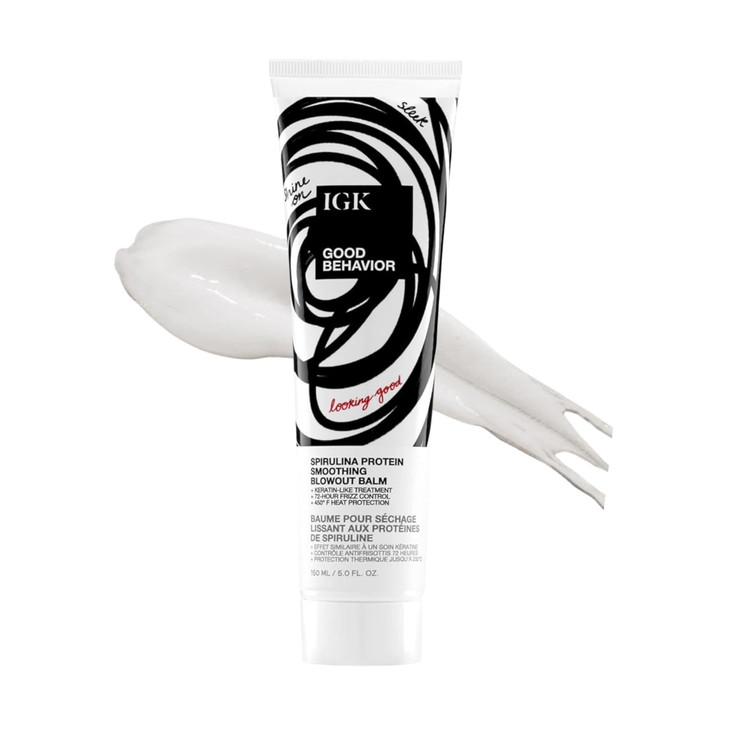 Igk Good Behavior Spirulina Smoothing Blowout Balm Heat Protectant 5 Oz