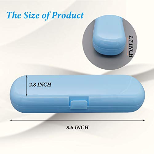2 Pcs Electric Toothbrush Travel Case Portable Toothbrush Holder For Oral B Pro And Other Electric Toothbrush Set By Hovesty Blue And White