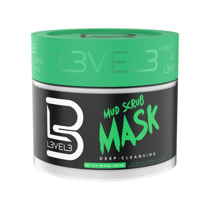 L3 Level 3 Mud Facial Scrub Reduces Acne Gentle Effective Exfoliation