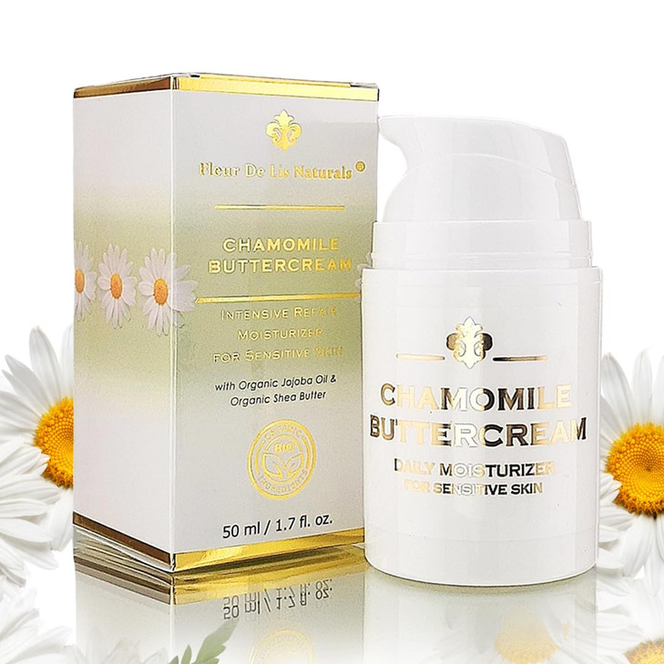 Chamomile Buttercream Best Anti Wrinkle Cream And Anti Aging Face Cream For Sensitive Skin Helps To Repair Wrinkles And Purify Skin Made In