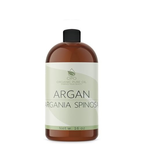 Deodorized Argan Oil 16 Oz Pure Morocco Partially Filtered Unscented Non Gmo Vegan Bulk Carrier Oil For Skin Hair Face Body Hydrating