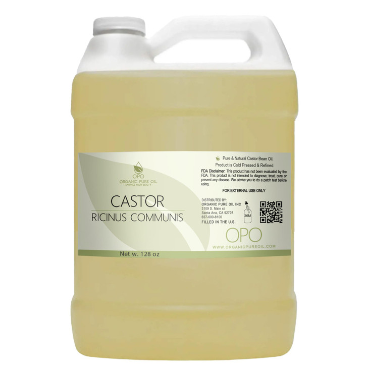 Castor Oil Pure Refined Natural Cold Pressed Vegan Non Gmo Bulk 128 Oz 1 Gallon Bulk Wholesale Castor Oil For Hair Nails Eyelashes Eyebrows