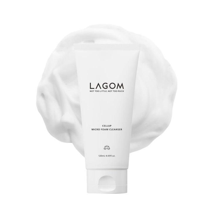 Lagom Cellup Micro Foam Cleanser Hydrating Deep Cleansing Face Wash Korean Makeup Remover Dense Soft Micro Bubbles Ultra Fine Dust Removal