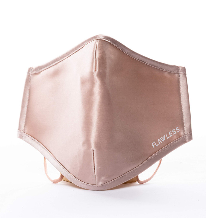 Finishing Touch Flawless Silk Face Mask Washable Soft And Gentle On Skin Blush 1 Count